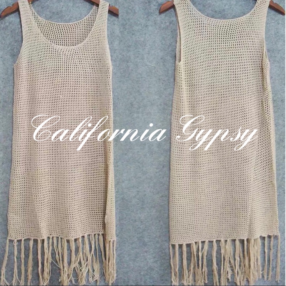 LAST ONE Western Knit Fringe Dress - Picture 2 of 4